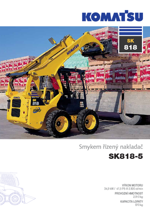 Міні-навантажувачі Komatsu SK818-5E0