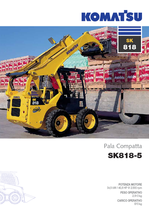Міні-навантажувачі Komatsu SK818-5 Super Flow
