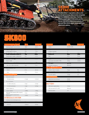 Міні-навантажувачі Ditch Witch SK800