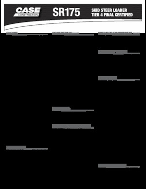 Міні-навантажувачі Case SR175