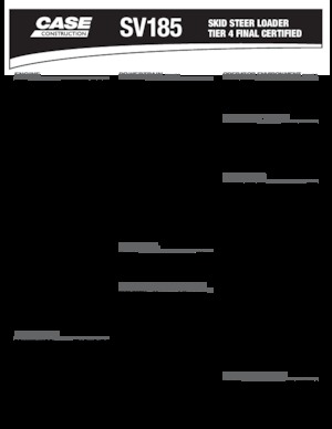 Міні-навантажувачі Case SV185