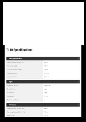 Міні-навантажувачі Bobcat T110