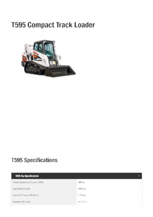 Міні-навантажувачі Bobcat T595