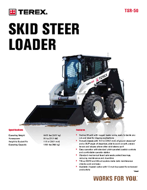 Міні-навантажувачі Terex TSR 50