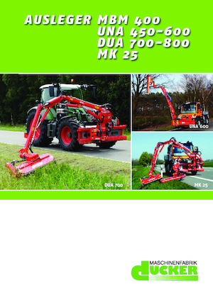 косарки з похилими поверхнями Dücker UNA 500 TTM