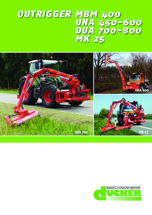 косарки з похилими поверхнями Dücker UNA 500 TTM