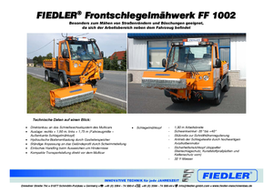 косарки з похилими поверхнями Fiedler FF 1002