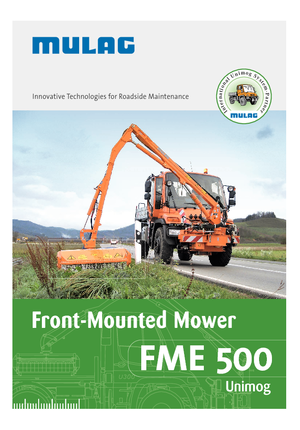 косарки з похилими поверхнями Mulag FME 500