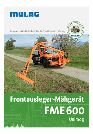 косарки з похилими поверхнями Mulag FME 600