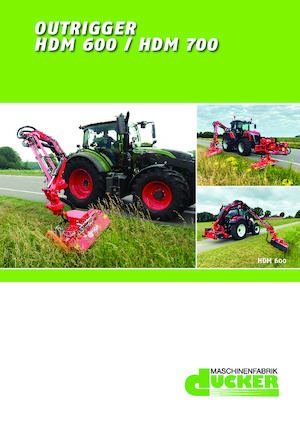 косарки з похилими поверхнями Dücker HDM 600  VMS 1200