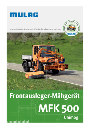 косарки з похилими поверхнями Mulag MFK 500