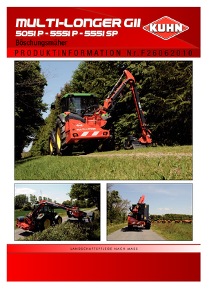 косарки з похилими поверхнями Kuhn Multi-Longer GII HE 5051 P