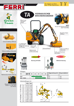 косарки з похилими поверхнями Ferri TA 26