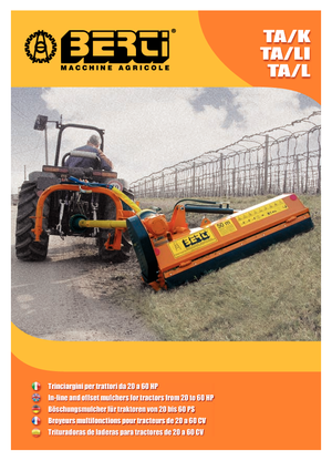 косарки з похилими поверхнями Berti TA/L 145