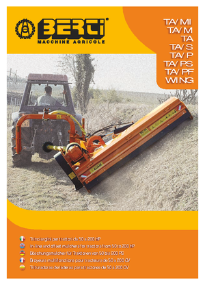 косарки з похилими поверхнями Berti TA 180