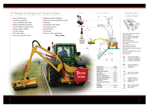 косарки з похилими поверхнями Twose TF 500