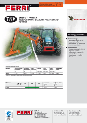 косарки з похилими поверхнями Ferri TKV 65