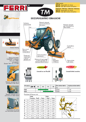 косарки з похилими поверхнями Ferri TM 46 Dual