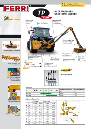косарки з похилими поверхнями Ferri TP 51 Plus
