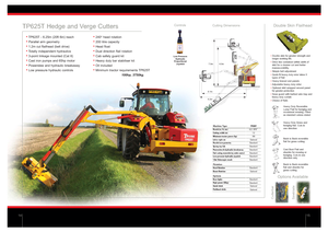 косарки з похилими поверхнями Twose TP 625 T