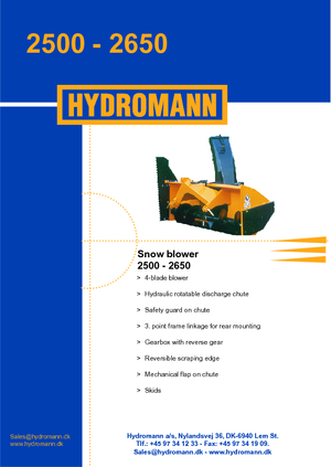 Снігоходи Hydromann 2500