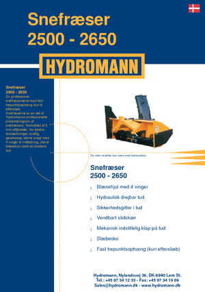 Снігоходи Hydromann 2500
