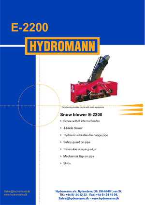 Снігоходи Hydromann E 2200