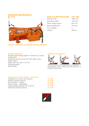 Снігозахисні машини Hydrac LB I 180