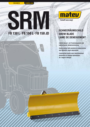 Снігозахисні машини Matev SRM-FB 130 L