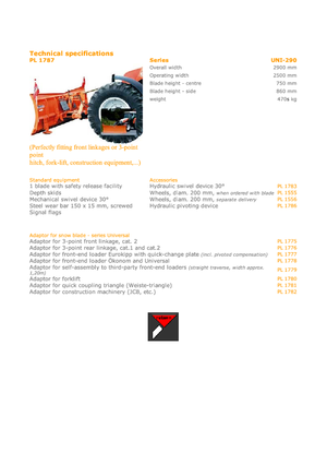 Снігозахисні машини Hydrac UNI 290