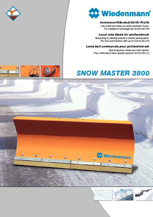 Снігоочисники з пружинними кришками Wiedenmann SnowMaster 3804