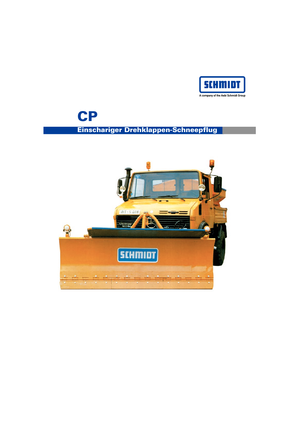 Снігоочисники з поворотними кришками Schmidt CP 3