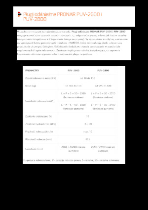 Снігоочисники з поворотними кришками Pronar PUV 2800