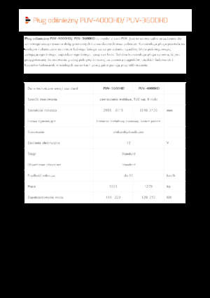 Снігоочисники з поворотними кришками Pronar PUV 3600HD