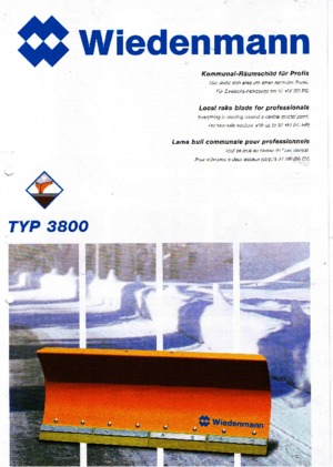 Снігозахисні машини Wiedenmann 3800