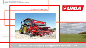 Посівні машини Unia FM A 700/3