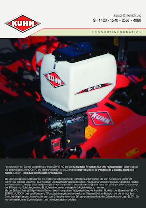 Посівні машини Kuhn SH 1120 Isobus