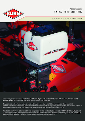 Посівні машини Kuhn SH 1120 Isobus