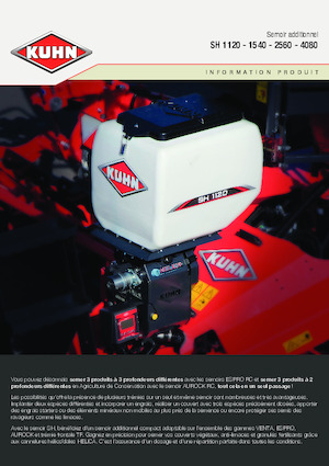 Посівні машини Kuhn SH 1120 Isobus