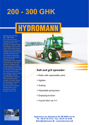 Навісні розкидачі Hydromann 200 G