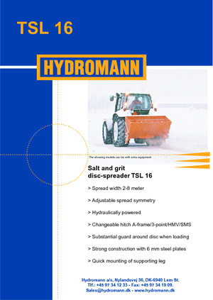 Навісні розкидачі Hydromann TSL 16