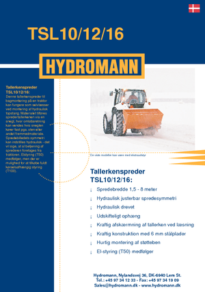 Навісні розкидачі Hydromann TSL 16