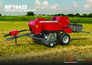 Великі тюкові прес-підбирачі + прес-підбирач з високою щільністю пресування Massey Ferguson SB 1842S