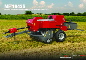 Великі тюкові прес-підбирачі + прес-підбирач з високою щільністю пресування Massey Ferguson SB 1842S