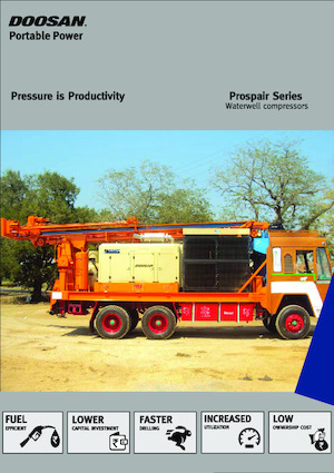 Стаціонарні повітряні компресори - дизельні, електричні, бензинові Doosan PA536ATC
