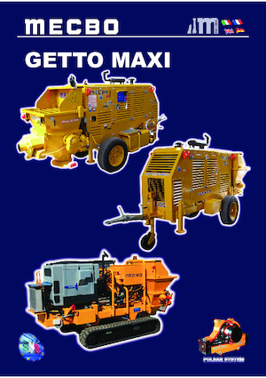 стаціонарні насоси для подачі бетону Mecbo Getto Maxi