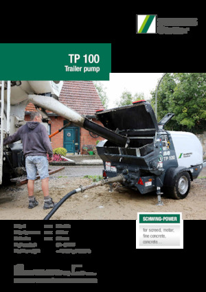 стаціонарні насоси для подачі бетону SCHWING-Stetter TP 100 D