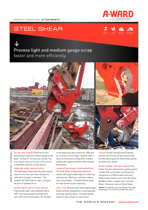 Різаки для сталевого брухту A-Ward AS400