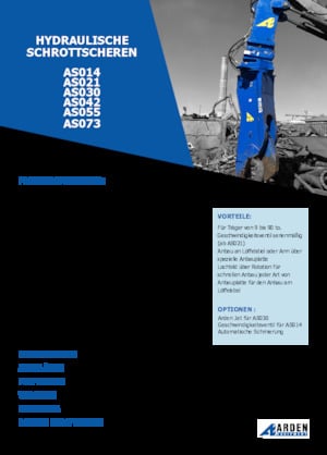 Різаки для сталевого брухту Arden AS042