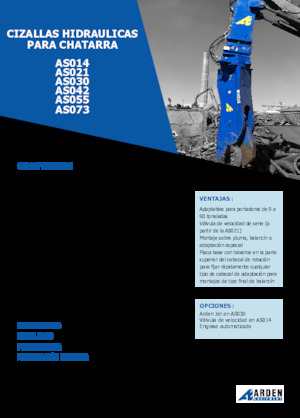 Різаки для сталевого брухту Arden AS042